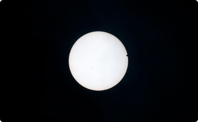 金星の日面通過 写真03 - 2012年6月6日